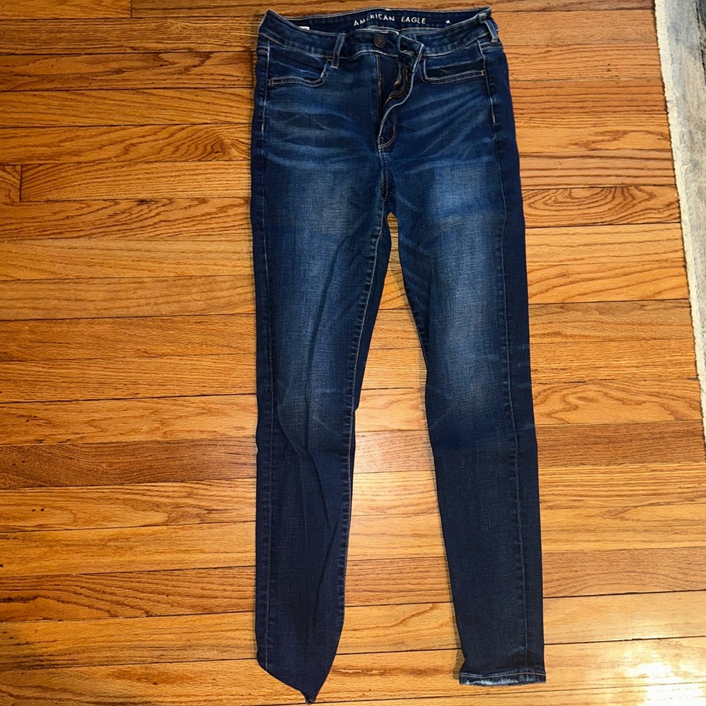 American Eagle Outfitters Dark Blue Skinny Jeans